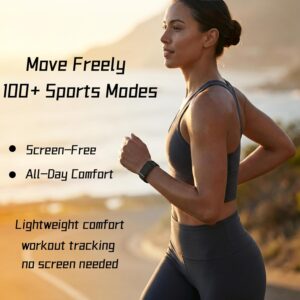 Smart Bracelet Health and Fitness Tracker No Subscription Fees Black