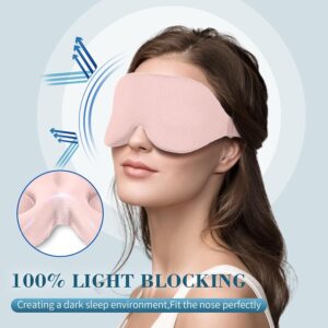 ZGGCD Sleep Mask for Side Sleeper, Light Blocking Eye Mask for Women Men