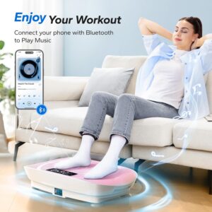 MERACH CV30 Pro Curved Vibration Plate Exercise Machine, Powerful & Quiet
