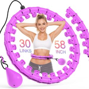 JKSHMYT Infinity Weighted Hula Circle Fitness Hoop for Adults Weight Loss