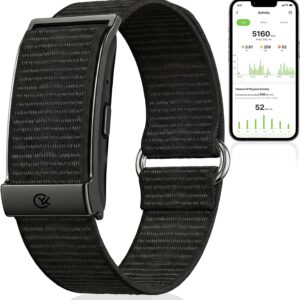 Smart Bracelet Health and Fitness Tracker No Subscription Fees Black