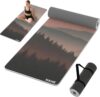 HAHE Yoga Mat Thick (8MM,1/3″), Eco-Friendly POE Non Slip Yoga Mat, High Rebound & Shock Absorption, Anti-Tear & Sweat-Resistant for Yoga, Fitness, Home, Workouts, Large Pilates Mats 72″x24″ with Carrying Strap