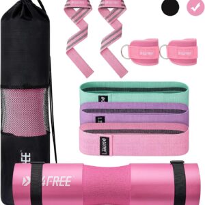 G4Free 7/9Pcs Barbell Pad Set for Squat, Hip Thrusts, Lunges, Leg day