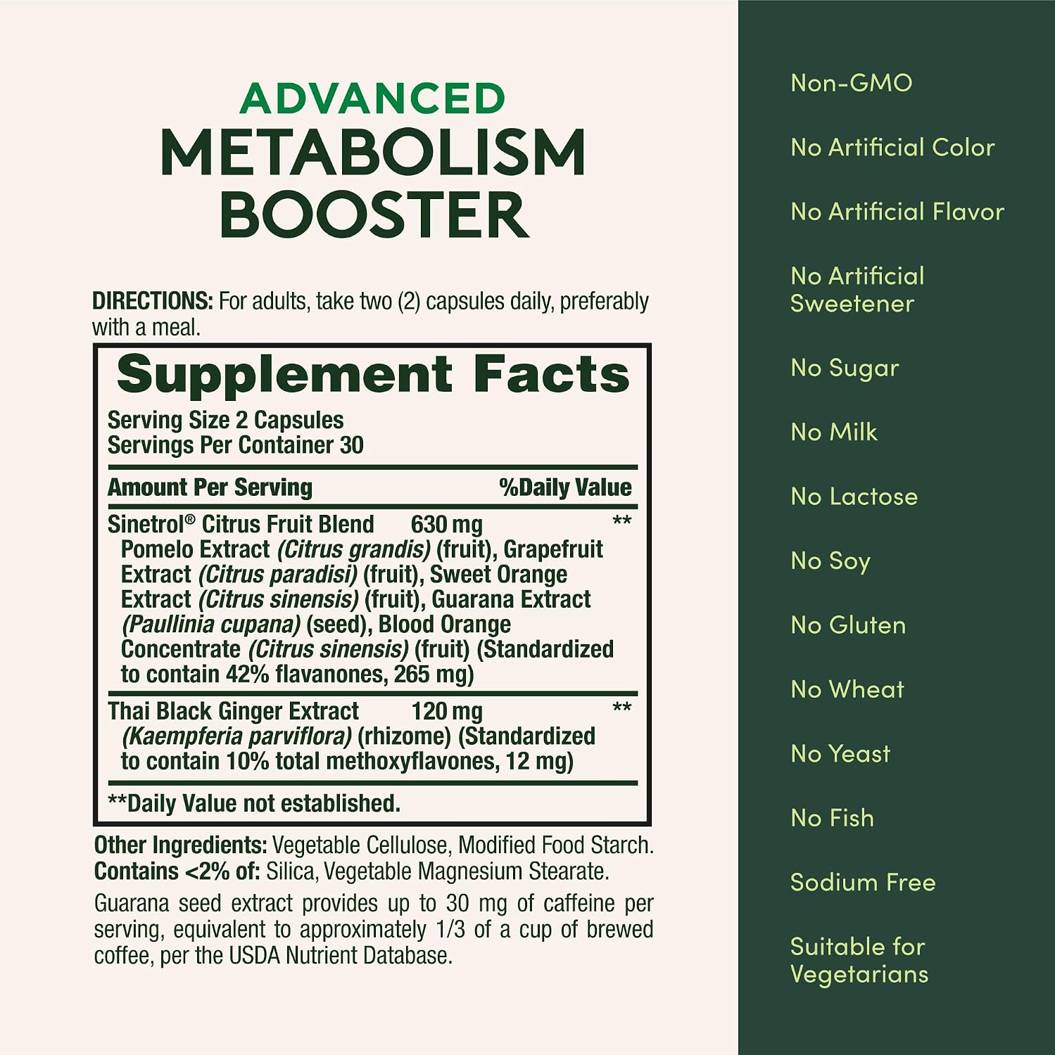 Nature's Bounty Advanced Metabolism Booster, 60 Capsules - Image 5