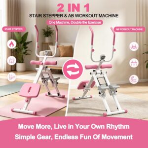 KINMAC 2-in-1 Stair Stepper and Ab Workout Machine