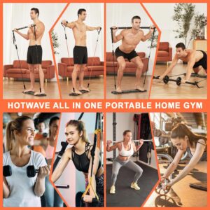 HOTWAVE Push Up Board, Portable Pushup Board & Plank Trainer, Push Up Bar