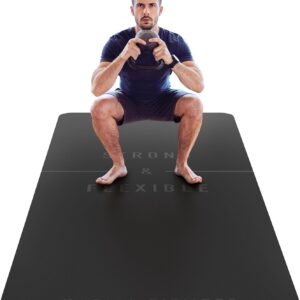 Large Workout Mat – 10mm Extra Thick Exercise Mat & Wide Yoga Mat, 72″x32″