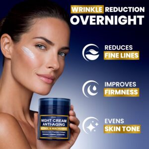 Night Cream for Women Anti Aging – Night Moisturizer with Retinol, Peptides